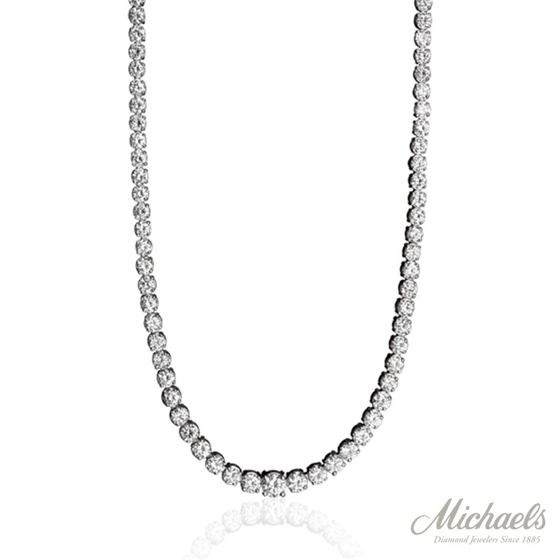 PLATINUM RIVIERA DIAMOND NECKLACE